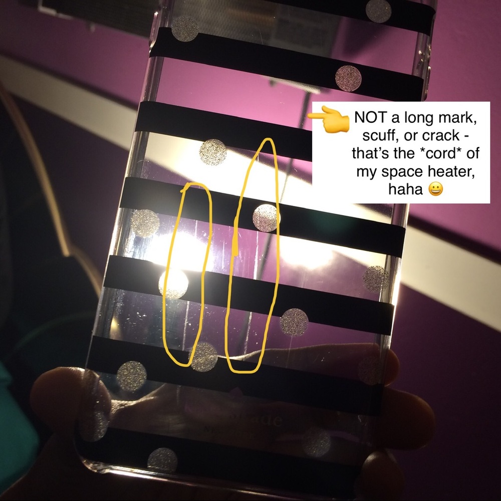 kate spade black & gold cover iPhone 6+, 7+, 8+ - Picture 3 of 6